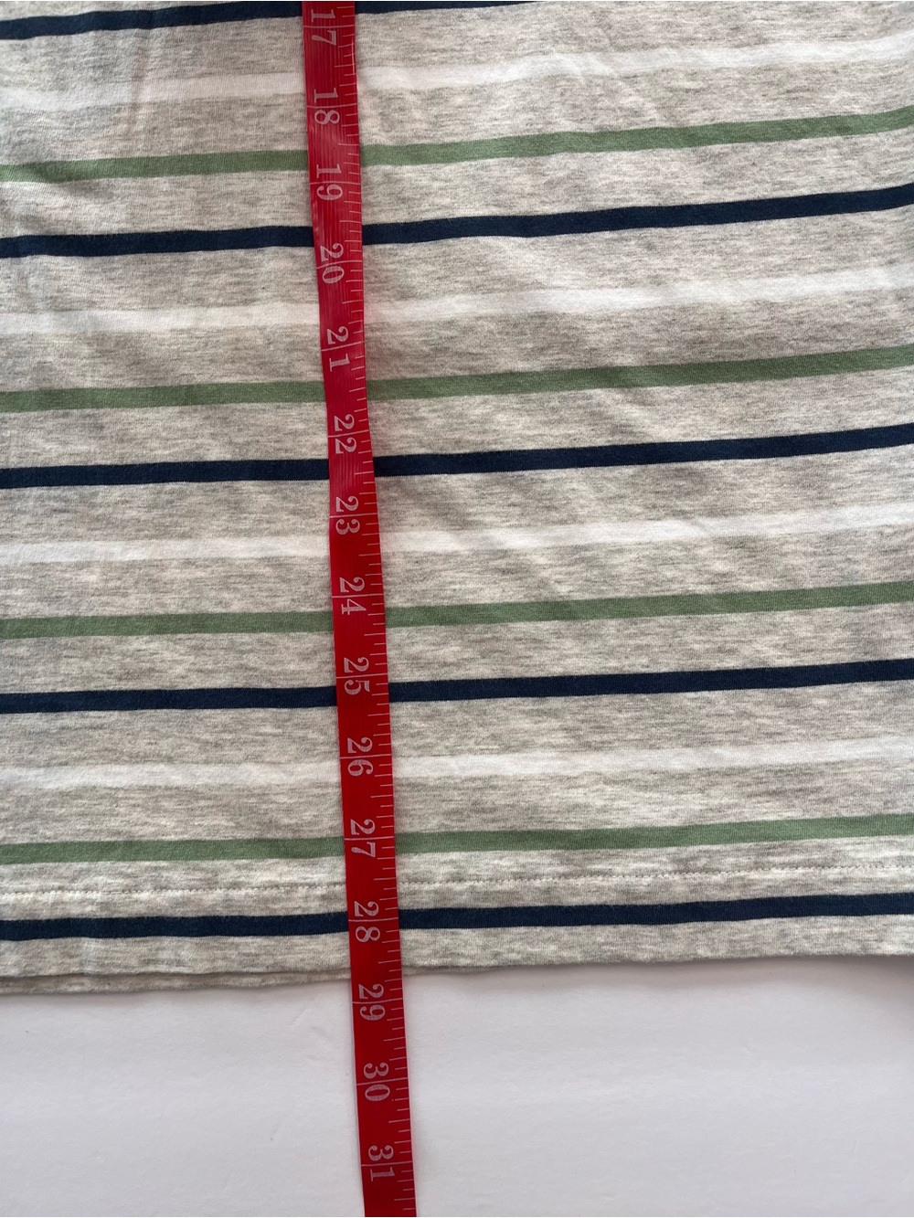 Patagonia Men's Short Sleeve Polo Shirt with Navy & Green Stripes - Picture 6 of 7